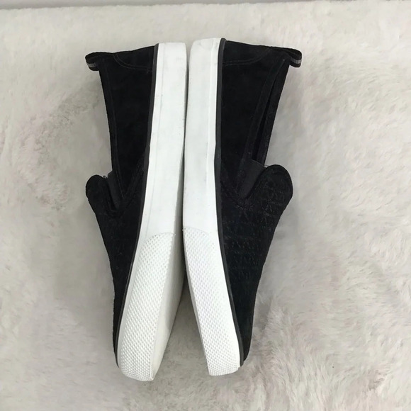 Sperry Women’s Seaside Quilted Emboss Suede Slip-On Sneaker NWOT Black Size 8 - Picture 7 of 11